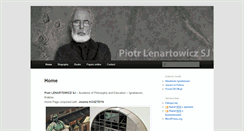 Desktop Screenshot of lenartowicz.jezuici.pl